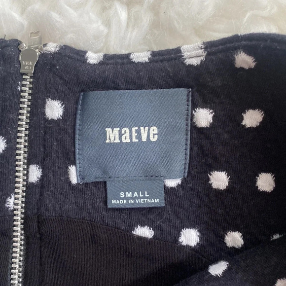 Maeve Anthropologie Effemy Jacquard Dot Dress - Picture 3 of 8